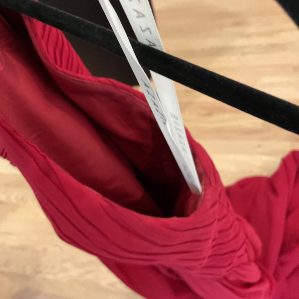 Azazie Red Bridesmaid Dress Size A8 - Picture 10 of 13